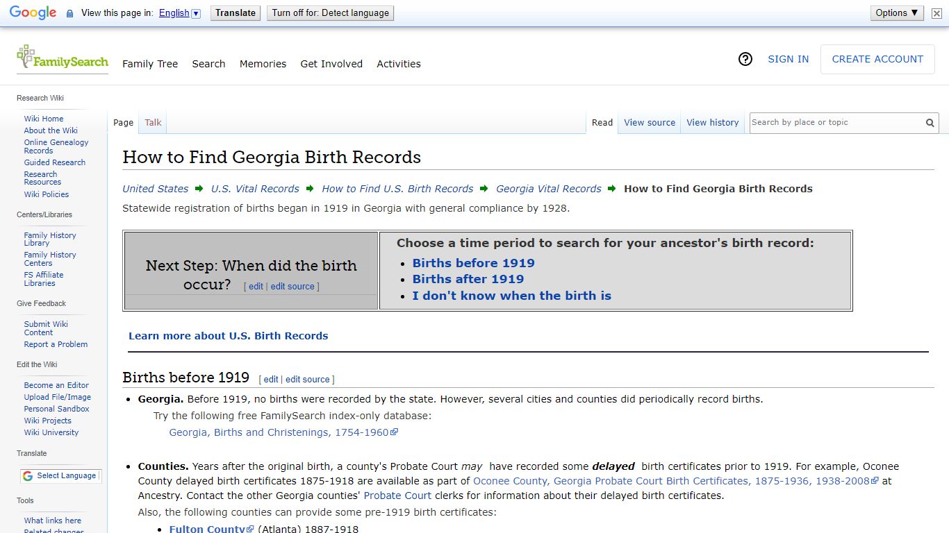 How to Find Georgia Birth Records • FamilySearch